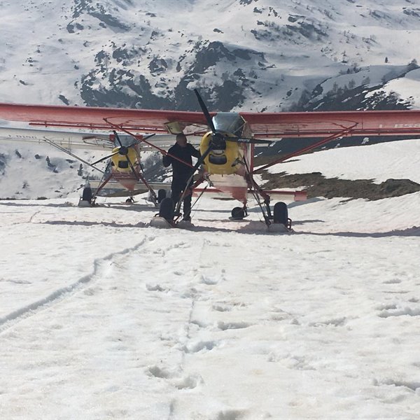 - Aprile 2021 - Foto di Marco Bulgheroni - <p>Altra splendida giornata di sole sulla neve... in aereo!</p>
